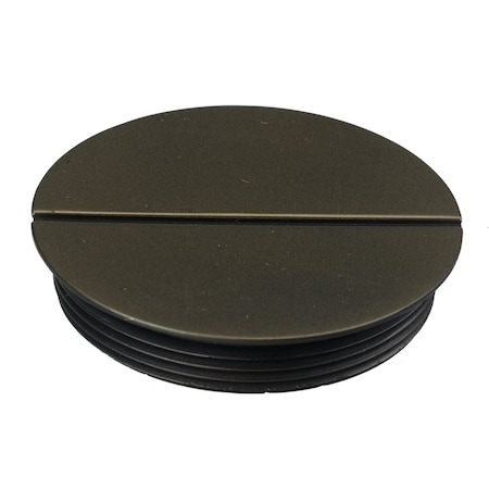 Hubbell Wiring Device-Kellems 2" Flush Replacement Threaded Plug for Round Furniture Feed Covers S1RPLUG2BRZ